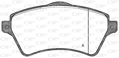 BPA082200 OPEN PARTS Комплект тормозных колодок, дисковый тормоз