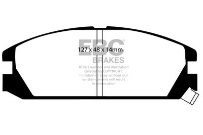 DP623 EBC Brakes Комплект тормозных колодок, дисковый тормоз