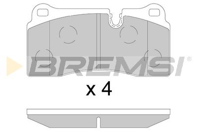 BP3895 BREMSI Комплект тормозных колодок, дисковый тормоз