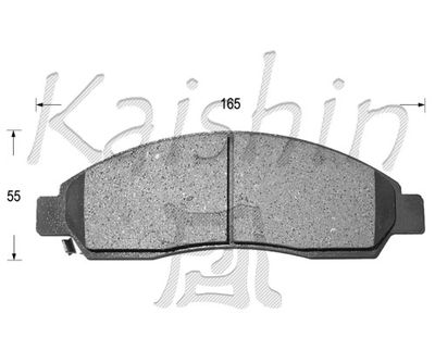 FK4055 KAISHIN Комплект тормозных колодок, дисковый тормоз