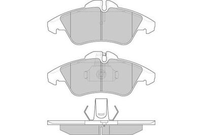 120687 E.T.F. Комплект тормозных колодок, дисковый тормоз