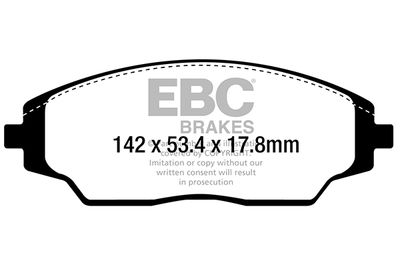 DPX2294 EBC Brakes Комплект тормозных колодок, дисковый тормоз
