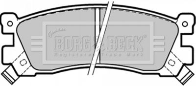BBP1328 BORG & BECK Комплект тормозных колодок, дисковый тормоз