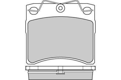 120554 E.T.F. Комплект тормозных колодок, дисковый тормоз