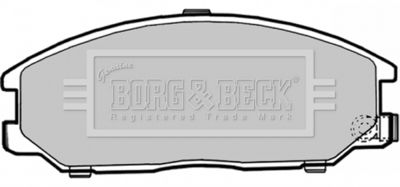 BBP1786 BORG & BECK Комплект тормозных колодок, дисковый тормоз