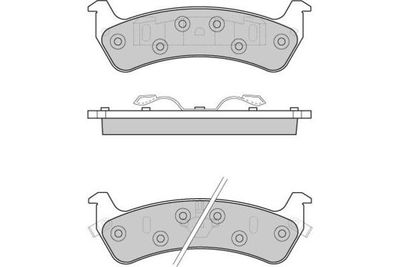 120747 E.T.F. Комплект тормозных колодок, дисковый тормоз
