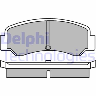 LP287 DELPHI Комплект тормозных колодок, дисковый тормоз