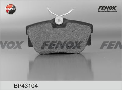 BP43104 FENOX Комплект тормозных колодок, дисковый тормоз