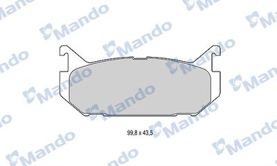 MBF015625 MANDO Комплект тормозных колодок, дисковый тормоз