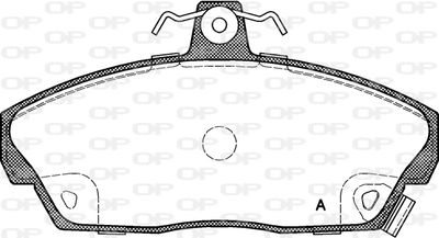 BPA033702 OPEN PARTS Комплект тормозных колодок, дисковый тормоз