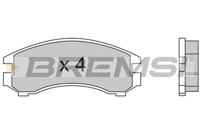 BP2441 BREMSI Комплект тормозных колодок, дисковый тормоз