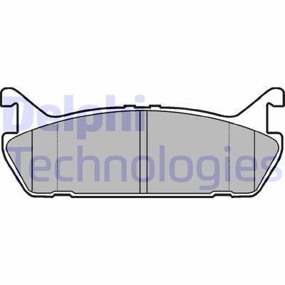 LP931 DELPHI Комплект тормозных колодок, дисковый тормоз