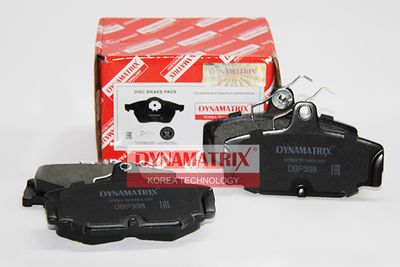 DBP398 DYNAMATRIX Комплект тормозных колодок, дисковый тормоз
