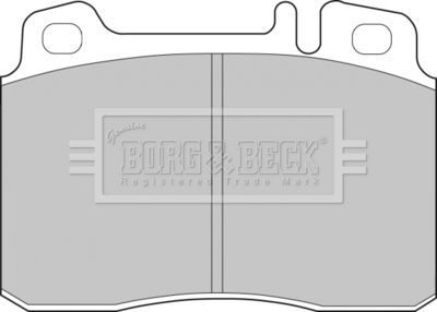 BBP1492 BORG & BECK Комплект тормозных колодок, дисковый тормоз