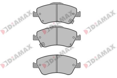 N09572 DIAMAX Комплект тормозных колодок, дисковый тормоз