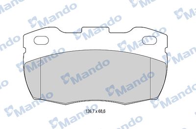 MBF015007 MANDO Комплект тормозных колодок, дисковый тормоз