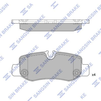 SP4130 Hi-Q Комплект тормозных колодок, дисковый тормоз