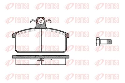 012800 REMSA Комплект тормозных колодок, дисковый тормоз