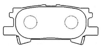 AKD1498 ASVA Комплект тормозных колодок, дисковый тормоз