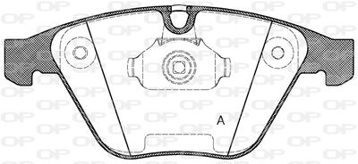BPA085730 OPEN PARTS Комплект тормозных колодок, дисковый тормоз