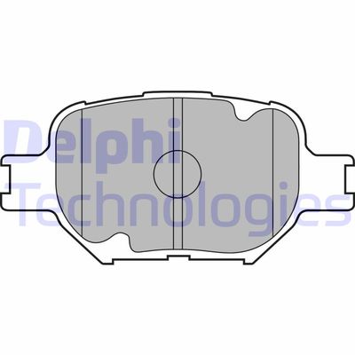 LP1804 DELPHI Комплект тормозных колодок, дисковый тормоз