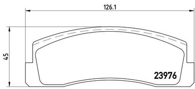 P41005 BREMBO Комплект тормозных колодок, дисковый тормоз