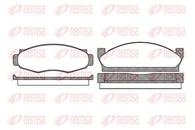 055300 REMSA Комплект тормозных колодок, дисковый тормоз