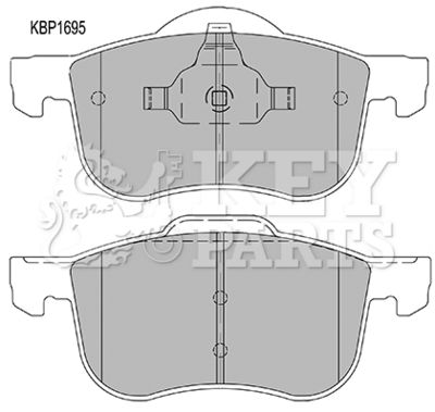 KBP1695 KEY PARTS Комплект тормозных колодок, дисковый тормоз