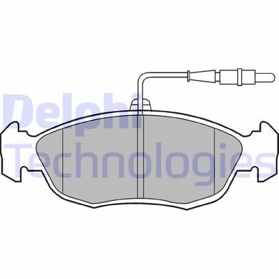 LP793 DELPHI Комплект тормозных колодок, дисковый тормоз