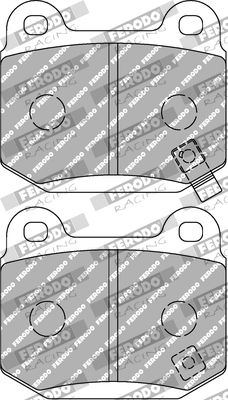 FDS1562 FERODO RACING Комплект тормозных колодок, дисковый тормоз