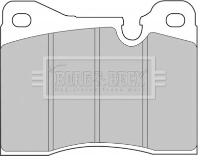 BBP1014 BORG & BECK Комплект тормозных колодок, дисковый тормоз