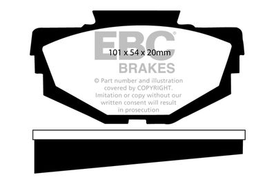 DP2155 EBC Brakes Комплект тормозных колодок, дисковый тормоз