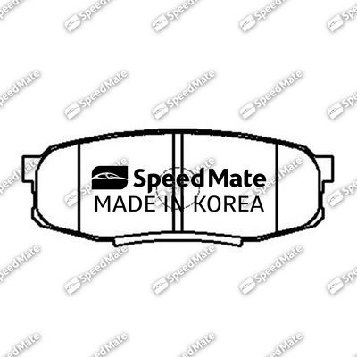 SMBPJ225 SpeedMate Комплект тормозных колодок, дисковый тормоз