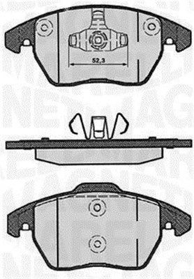 363916060178 MAGNETI MARELLI Комплект тормозных колодок, дисковый тормоз