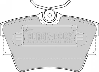 BBP1813 BORG & BECK Комплект тормозных колодок, дисковый тормоз