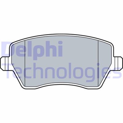 LP3550 DELPHI Комплект тормозных колодок, дисковый тормоз