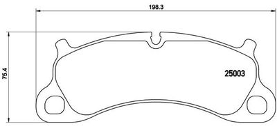 P65025 BREMBO Комплект тормозных колодок, дисковый тормоз