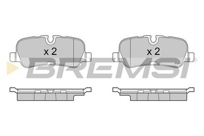 BP3417 BREMSI Комплект тормозных колодок, дисковый тормоз
