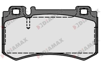 N09279 DIAMAX Комплект тормозных колодок, дисковый тормоз