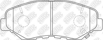 PN8485 NiBK Комплект тормозных колодок, дисковый тормоз