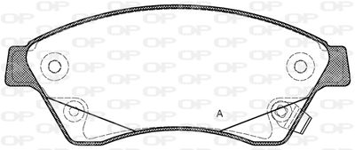 BPA143112 OPEN PARTS Комплект тормозных колодок, дисковый тормоз