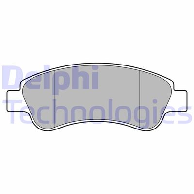 LP3660 DELPHI Комплект тормозных колодок, дисковый тормоз