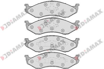 N09219 DIAMAX Комплект тормозных колодок, дисковый тормоз