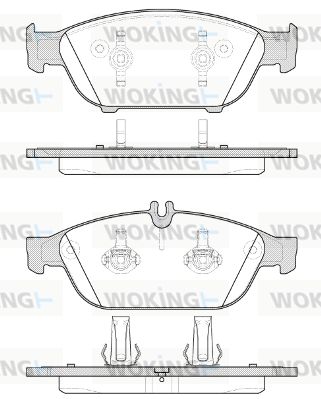 P1541310 WOKING Комплект тормозных колодок, дисковый тормоз