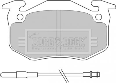 BBP1097 BORG & BECK Комплект тормозных колодок, дисковый тормоз