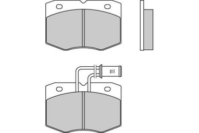 120556 E.T.F. Комплект тормозных колодок, дисковый тормоз