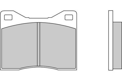 120043 E.T.F. Комплект тормозных колодок, дисковый тормоз