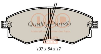 70407033 IAP QUALITY PARTS Комплект тормозных колодок, дисковый тормоз