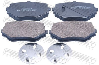 0701SQ625F FEBEST Комплект тормозных колодок, дисковый тормоз