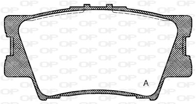 BPA123100 OPEN PARTS Комплект тормозных колодок, дисковый тормоз